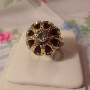 "Sarah Coventry Royal Crown Fashion Ring 1970s "
